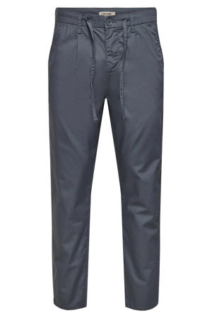 ONSTURINO tapered casual broek grijsblauw