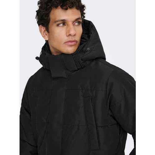 ONLY & SONS parka zwart afbeelding