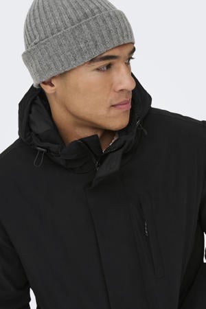 parka zwart