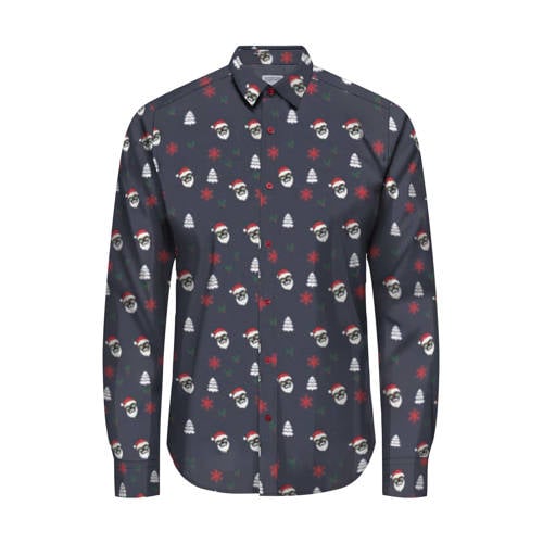 ONLY & SONS slim casual overhemd grijs afbeelding