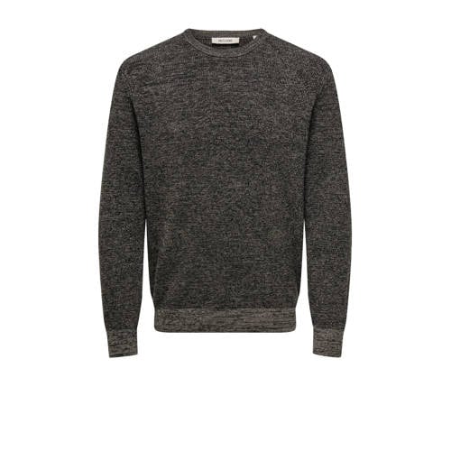 ONLY & SONS gebreide trui grijs afbeelding