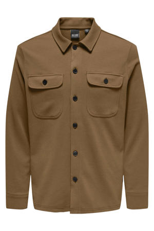 regular overshirt bruin