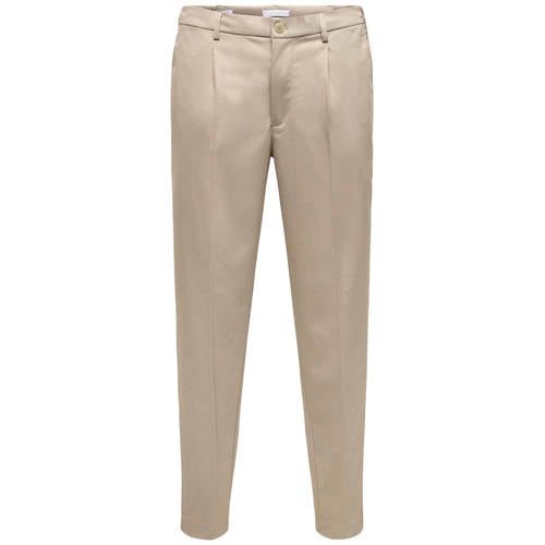 ONLY & SONS Onsmiro tapered casual broek beige afbeelding