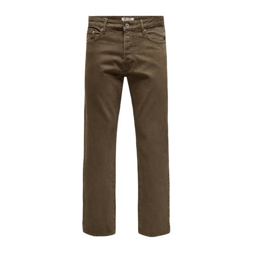 ONLY & SONS ONSEDGE straight leg jeans brown sugar afbeelding