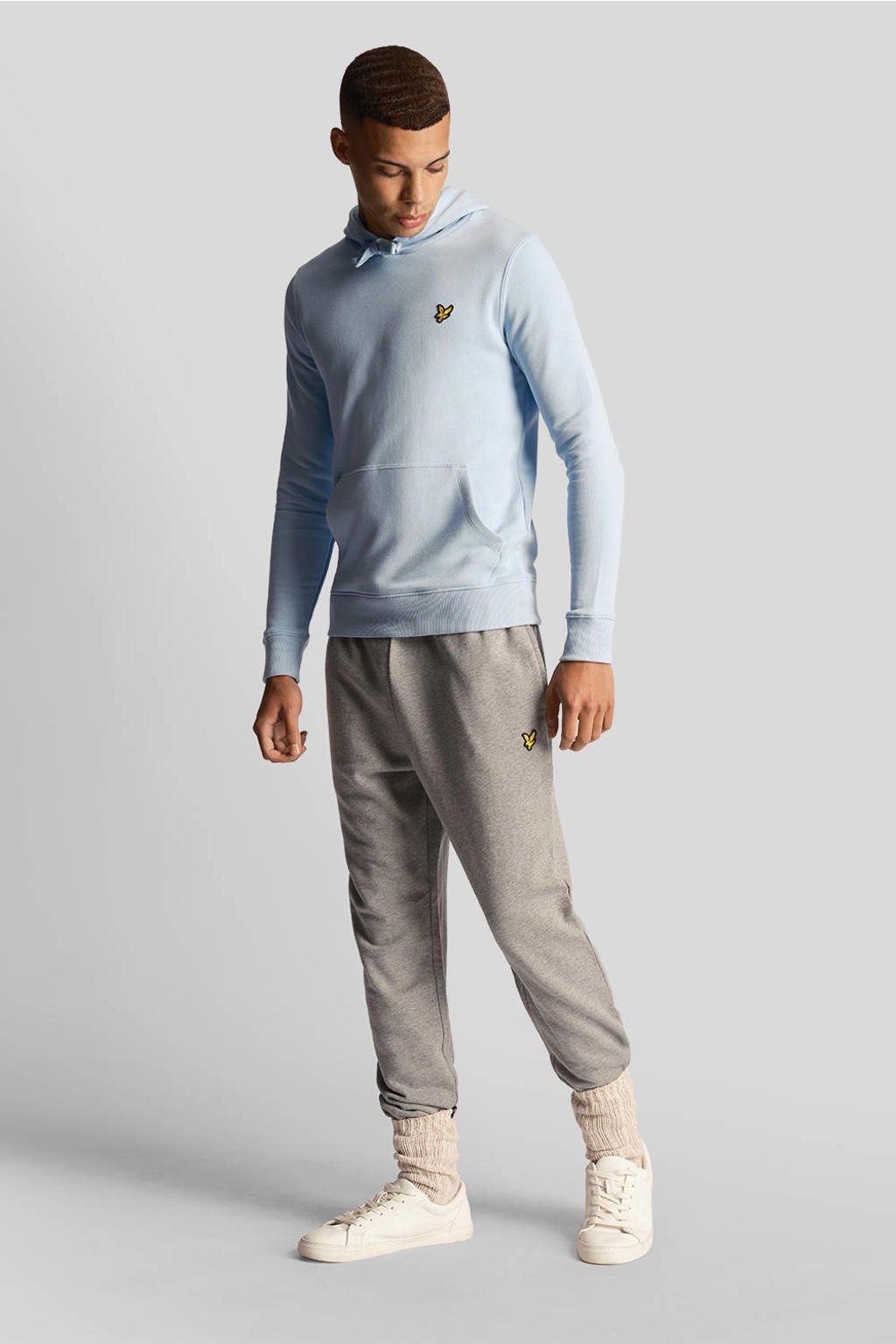 Lyle & Scott hoodie lichtblauw