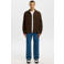 Selected overshirt met textuur bruin