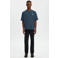 Selected regular T-shirt met backprint blauw