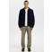Selected overshirt met textuur donkerblauw