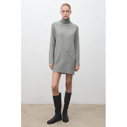 Mango mini jurk grijs afbeelding