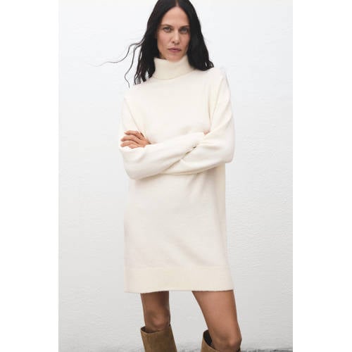 Mango mini jurk ecru afbeelding