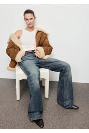 thumbnail: Mango lammy coat bruin