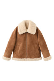 thumbnail: Mango lammy coat bruin