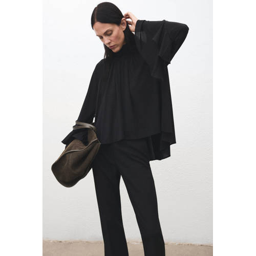 Mango blousetop zwart afbeelding