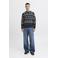 JACK & JONES kersttrui gebreid donkerblauw