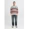 JACK & JONES kersttrui gebreid donkergroen