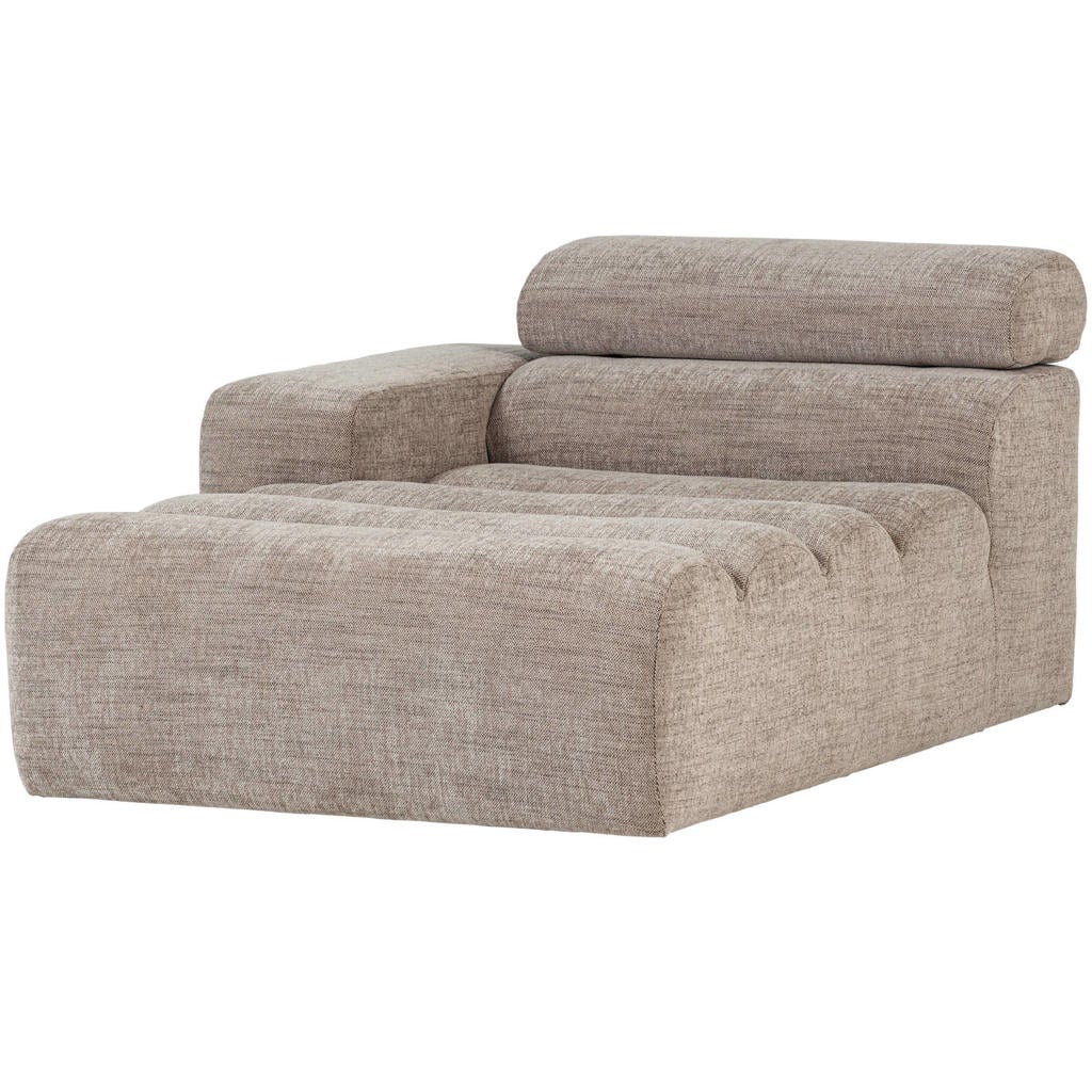 WOOOD bank Novi chaise longue links - naturel