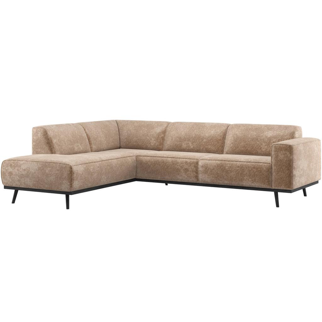 WOOOD WOOOD Statement Hoekbank Links - Velvet - Beige/Wheatfield