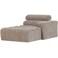 WOOOD WOOOD Novi Chaise Longue Element Arm Rechts - Polyester - Taupe