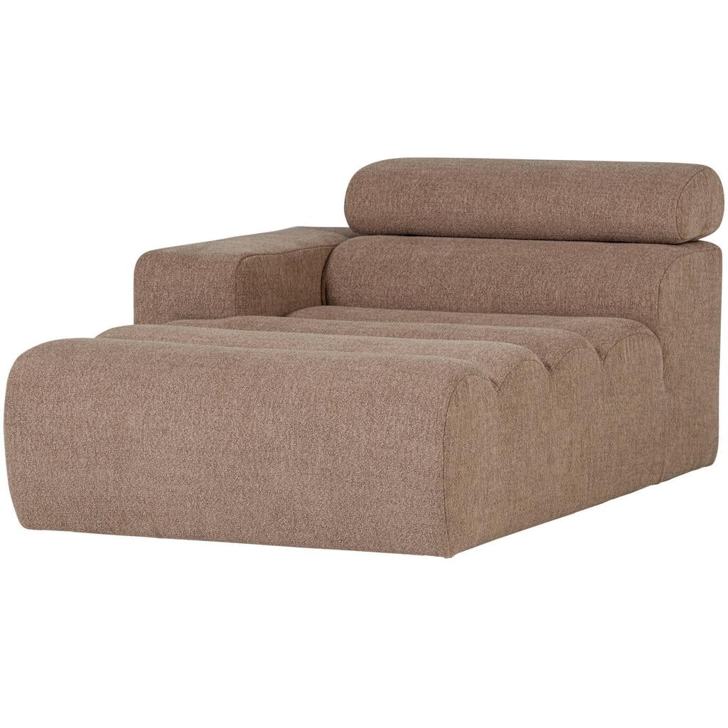 WOOOD WOOOD Novi Chaise Longue Element Arm Links - PES - Naturel Melange