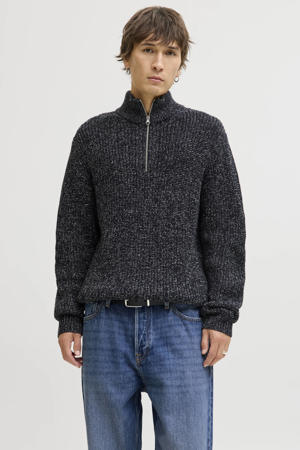 trui grof gebreid donkerblauw