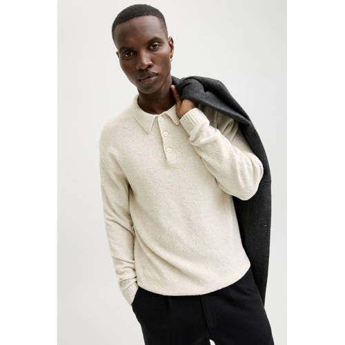 JACK & JONES PREMIUM trui gebreid ecru afbeelding