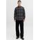 JACK & JONES PREMIUM regular geruit casual overhemd antraciet