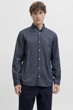 regular casual overhemd blauw
