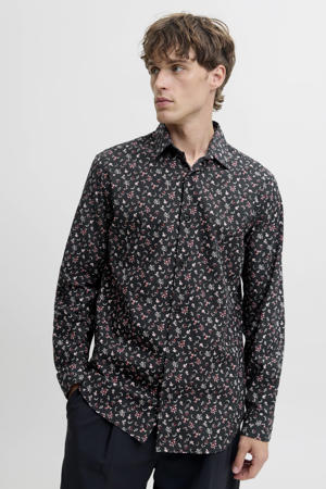 regular casual overhemd zwart