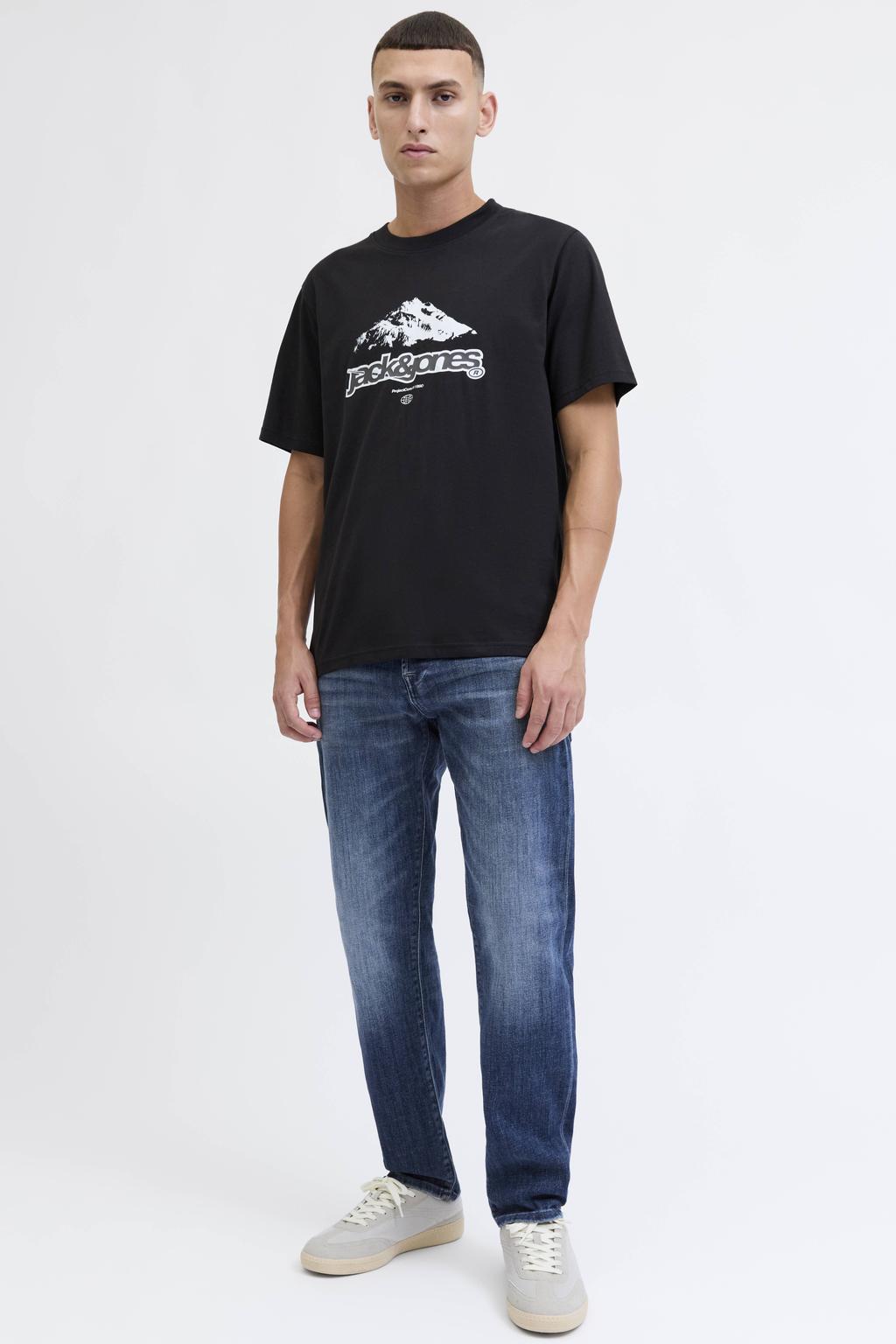 JACK & JONES JEANS INTELLIGENCE JJIMIKE JJCADE tapered jeans blue denim