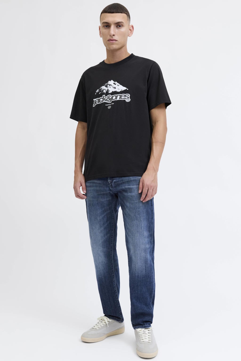JACK & JONES JEANS INTELLIGENCE tapered jeans - blue