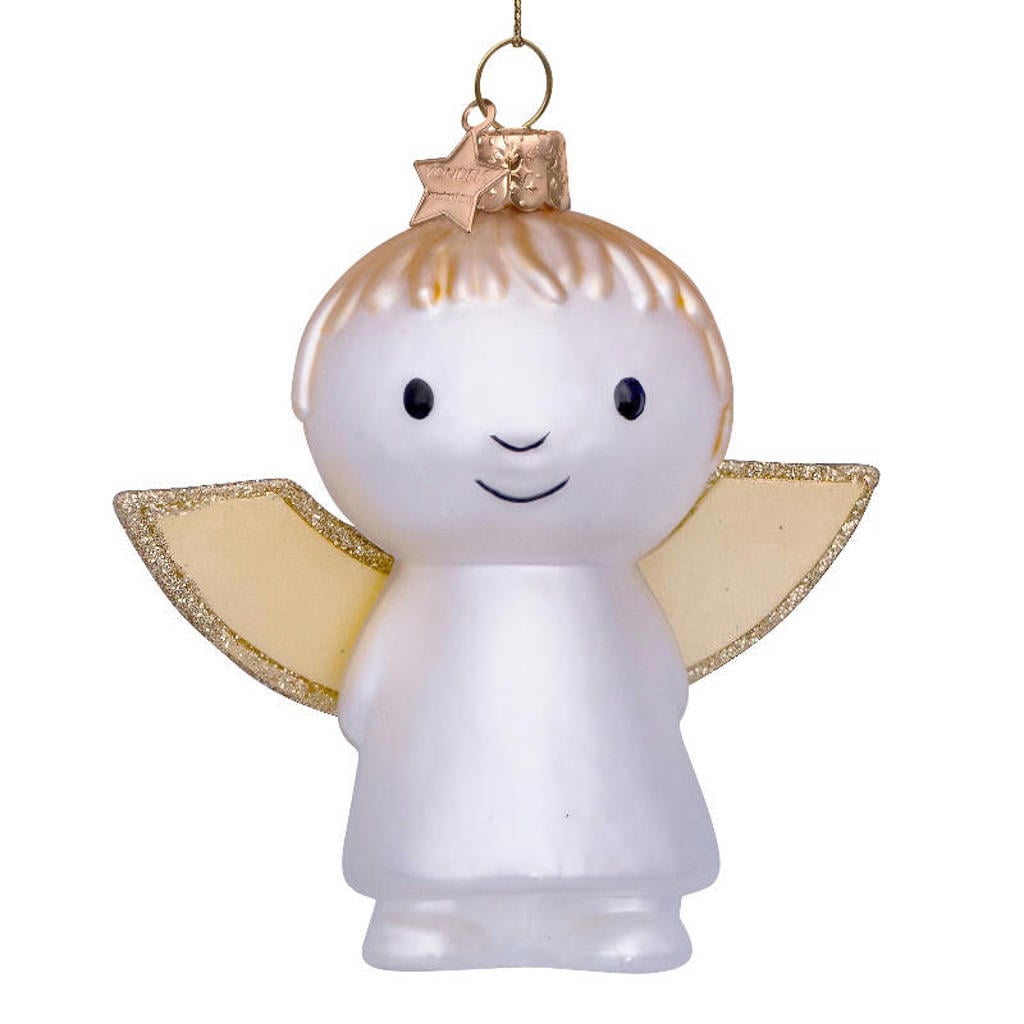 Vondels kerstornament glas Nijntje engel H11cm