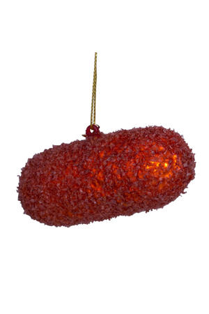kerstornament glas Nederlandse kroket H10cm