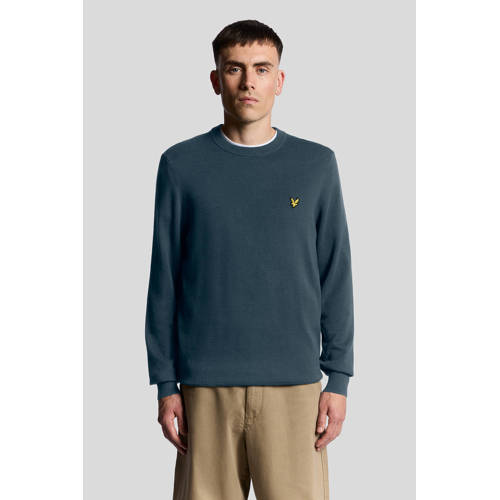 Lyle & Scott gebreide trui petrol afbeelding