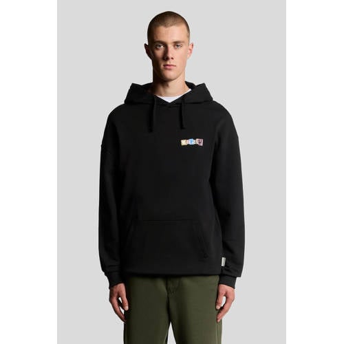 Lyle & Scott hoodie met backprint zwart afbeelding