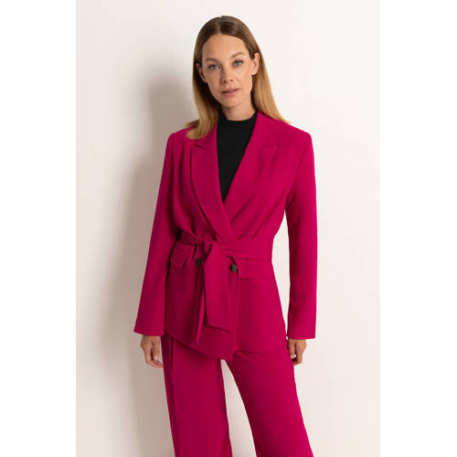 Claudia Sträter getailleerde blazer rood afbeelding