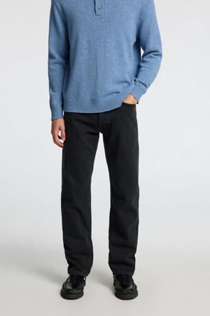 Slh196-Straight Ben Kori Jeans Noos straight leg jeans black denim