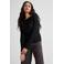 Ruby semi-transparante top met textuur zwart