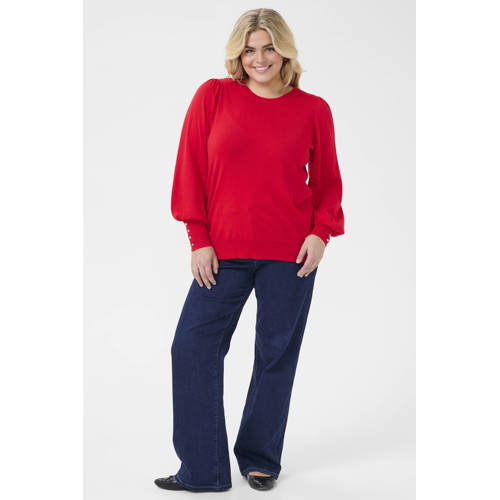 Kaffe Curve pullover rood afbeelding