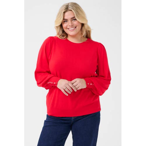 Kaffe Curve pullover rood afbeelding