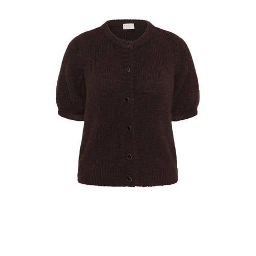 Kaffe Curve gebreid vest zwart afbeelding
