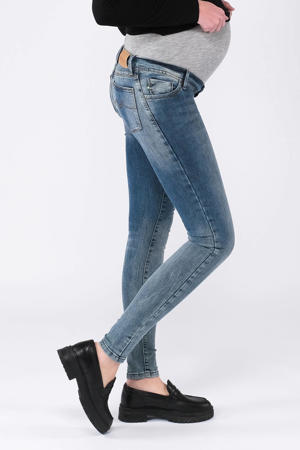 high waist zwangerschaps skinny jeans medium blue denim