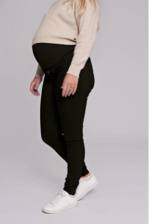 high waist zwangerschaps skinny jeans black denim