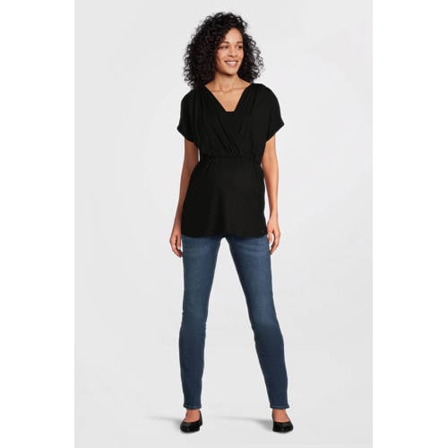 LOVE2WAIT high waist zwangerschaps skinny jeans Sophia stone washed afbeelding
