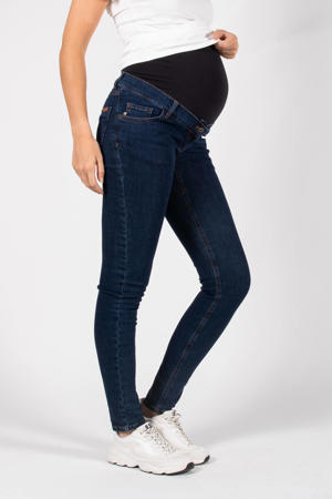high waist zwangerschaps skinny jeans medium blue denim