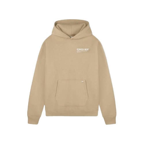 Croyez hoodie met backprint beige afbeelding