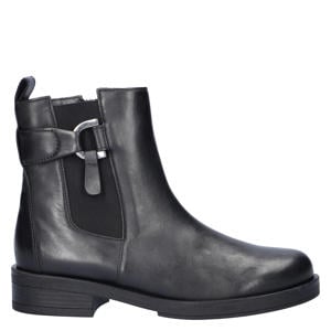 Best Fitting leren enkellaarzen zwart
