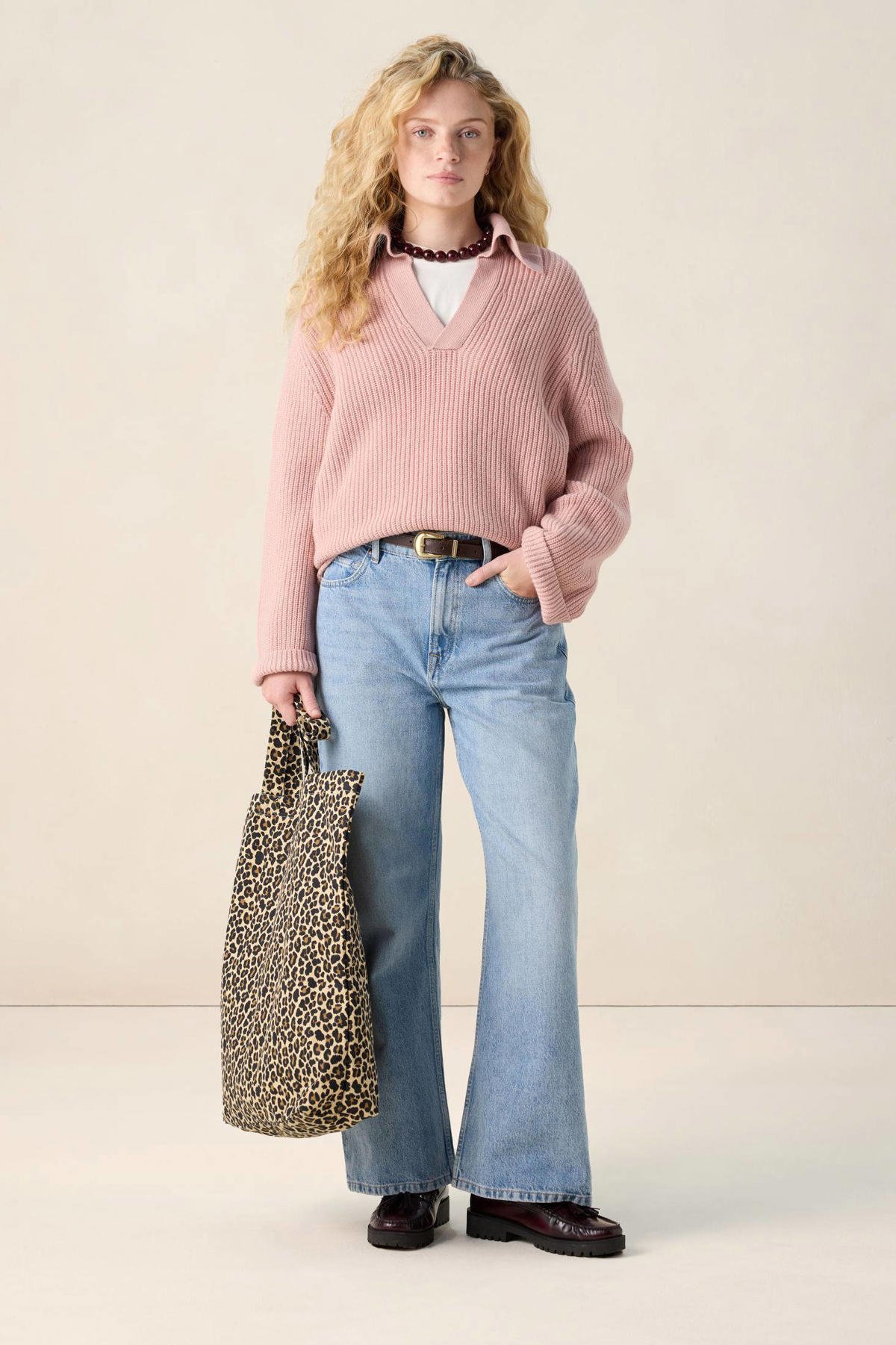 Sissy-Boy gebreide trui met wol roze wehkamp