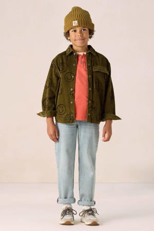 corduroy overhemd donkergroen