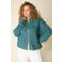 Yest Curve gebreid vest blauw