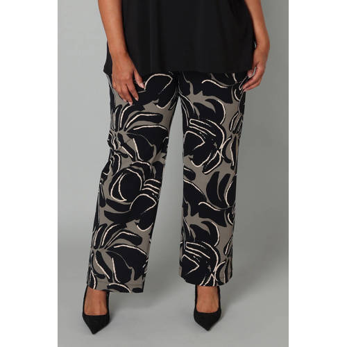 Colletta rechtvallend regular waist broek zwart afbeelding